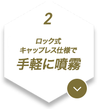 2.泡状のスプレーが患部にとどまり冷却持続！